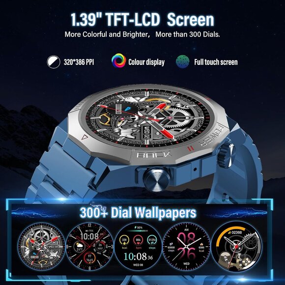 ⚡Military Smart Watch for Men (Answer/Make Calls), 1.39" HD Touchscreen Fitness - Picture 7 of 7